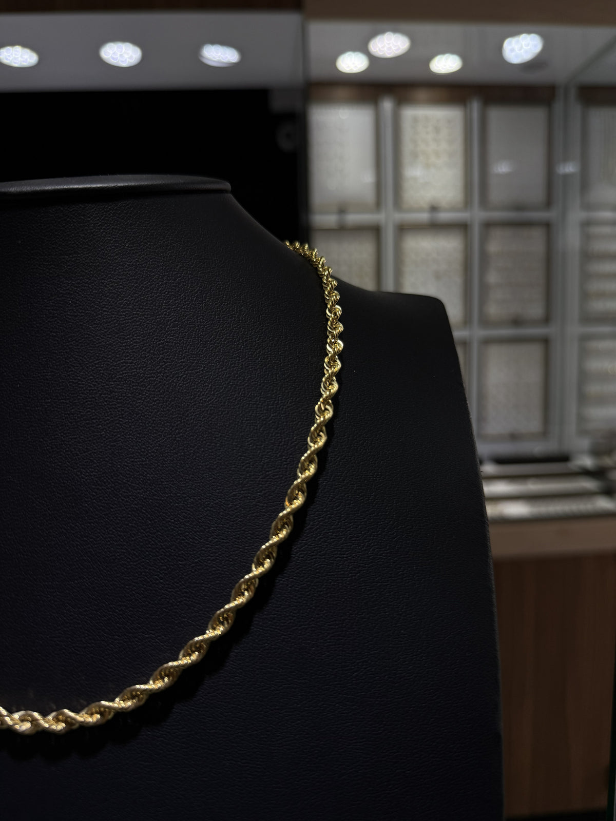 Cadena Rope Diamond-Cut 10k