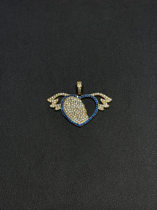 Dije Vuela Corazon Oro 14k